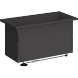  Vrtna posuda za sadnju s LED svjetlom Crna 30 x 60 x 30 cm | shoptok.hr