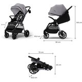 Kinderkraft Sportska kolica Grande 2, Grey | shoptok.hr