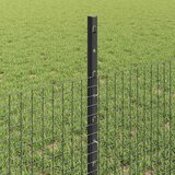  Zatvorena žičana ograda s postovima 50 x 0,5 m Siva Mreža | shoptok.hr