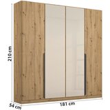 Rauch Möbel omara s klasičnimi vrati, barve šampanjca, hrast artisan | Shoptok.si