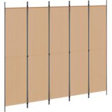  5-Panelni Pregrađivač Bež 250 x 220 cm Tkanina | shoptok.hr