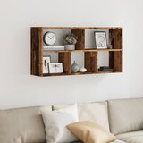  Zidna polica boja staro drvo 100x25x50 cm konstruirano drvo | shoptok.hr