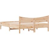 vidaXL Posteljni okvir z vzglavjem 160x200 cm trdna borovina | Shoptok.si