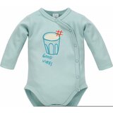 Pinokio Kids's Orange Flip Bodysuit Buttoned Longsleeve Cijene