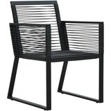  5-dijelni vrtni blagovaonski set od PVC ratana crni | shoptok.hr