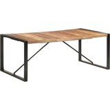  Blagovaonski stol 200 x 100 x 75 cm od masivnog drva i šišama | shoptok.hr