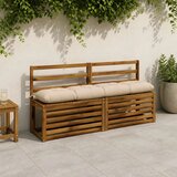  Jastučići za klupe VIANEN 2 kom. 100% poliester Krem - Krem 160 x 30 x 12 cm | shoptok.hr