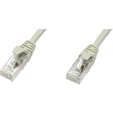 L00006E0019 RJ45 omrežni kabel\, Patch kabel CAT 5e U/UTP 25.00 m siva ognjevaren 1 kos, (20415137)