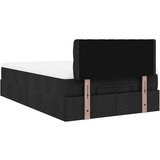 vidaXL Otomanski krevet s madracem crni 120x200 cm tkanine | shoptok.hr