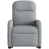  Masažni naslonjač na podizanje od tkanine svjetlosivi | shoptok.hr