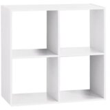  Stalak sa 4 police 34,5x32x100,5 drvo bela | Eponuda.com