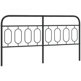  Kovinsko posteljno vzglavje črno 160 cm | Shoptok.si