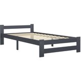 Maison Chic Posteljni okvir - Enojna postelja - Postelja za odrasle temno siv iz trdne borovine 100x200 cm-J9192, (21770866) Cene