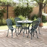  Vrtni set za objed 5 pcs Zelena Aluminij | shoptok.hr