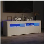  TV omarica z LED lučkami bela 120x35x40 cm | Shoptok.si