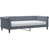  Dnevni krevet s madracem tamnosivi 90 x 200 cm baršunasti | shoptok.hr