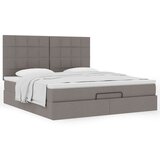  Otomanski posteljni okvir z vzmetnico taupe 160x200 cm blago, (22053332) | Shoptok.si