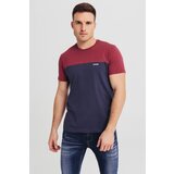 Legendww muska dvobojna pamucna majica bordo i teget | ePonuda.com