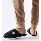 Gemre Black warm slippers with Alessio patch | shoptok.hr