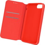 AVIZAR Magnetni preklopni etui za iPhone SE 2022, 2020 in 8, 7, 6S, 6, držalo za kartice in video držalo - rdec, (20632394) Cene