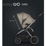 EUROCART easy go giro 2U1 kolica za bebe savana beige W/EA/GIRO/SB