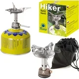 Najlažja turistična peč na plinske kartuše (ventil ali navoj) HIKER 70gram 2,4kW, (21136100)