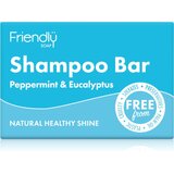 Friendly Soap Natural Shampoo Bar Peppermint & Eucalyptus naravno milo za lase 95 g | Shoptok.si