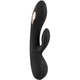 XouXou električni vibrator s klitorisnom polugom na baterije (crni) | shoptok.hr