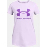 Under Armour Girls' T-shirt UA G SPORTSTYLE LOGO SS-PPL - Girls