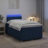  Boxspring krevet s madracem Plava 120 x 190 cm Tkanina | shoptok.hr