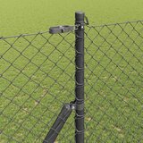  Stup za ogradu Siva 10 x 1,6 m (40 x 40 mm mreža) Čelik i PVC | shoptok.hr