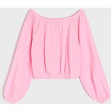 Sinsay Pamučna bluza puf rukava | shoptok.hr