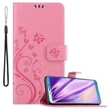 Cadorabo Samsung Galaxy A6s v klasična zlata - ovitek v cvetličnem dizajnu z magnetnim zapiranjem, stoječo funkcijo in režami za kartice, (20562196) | Shoptok.si