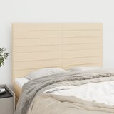  Uzglavlje krem boje 144x5x118/128 cm tkanina | shoptok.hr