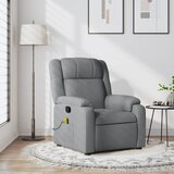 The Living Store Masažni fotelj svetlo sivo blago - Masažni Naslanjač, (21572638) | Shoptok.si