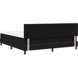  s opruga kutije s uzglavljem Crna 180 x 200 cm tkanina | shoptok.hr