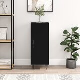 Maison Chic Komoda - Predalnik črna 34,5x34x90 cm inženirski les, (21716113) | Shoptok.si