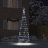 vidaXL LED božično drevesce med 800 LED Hladno bela 400 cm elezo | Shoptok.si
