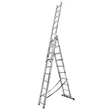 trodelna večnamenska aluminijasta lestev Corda 3x10 stopnic 030405