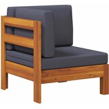  Kutna sofa s tamnosivim jastucima masivno bagremovo drvo | shoptok.hr
