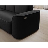 ELTAP Antracitno siva kotna sedežna garnitura iz tkanine bouclé (levi kot/z ležalnikom) Ume – | Shoptok.si