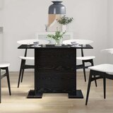  Blagovaonski Stol Crna Hrast 110x60x75 cm Konstruirano drvo | shoptok.hr