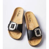 Gemre Black flip-flops adorned with rhinestones Millicent | shoptok.hr