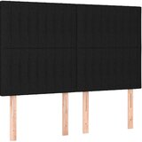 Krevet s oprugama i madracem crni 140 x 190 cm od tkanine | Eponuda.com