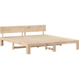 vidaXL krevetna konstrukcija s naslonom 200x200 cm čvrsta borovina | shoptok.hr