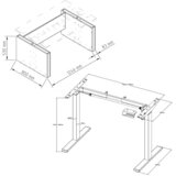 MID.YOU PISALNA MIZA kovina, leseni material črna, bela | Shoptok.si