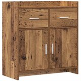 vidaXL Strani šal Star les 75 x 36 x 80 cm Inženirski les, (5000253236) | Shoptok.si