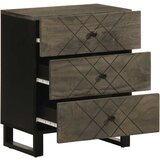 Maison Chic Nočna omarica - Nočna miza črna 50x33x62 cm masivni les Mango, (21687045) Cene