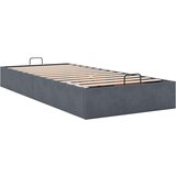 vidaXL Okvir za krevet bez madraca tamnosivi 90x190 cm baršunasti | shoptok.hr