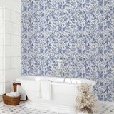  Tapeta - Illustration with blue flowers 50x1000 | shoptok.hr